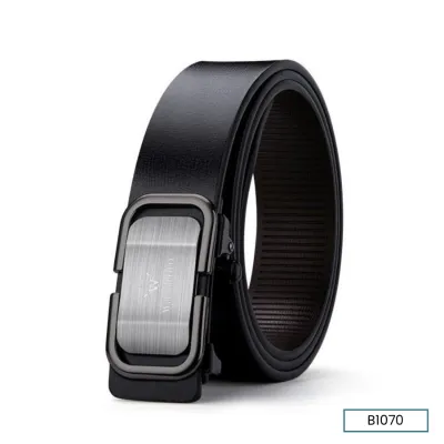 BLAZE BUCKLE MEN’S LEATHER BELT